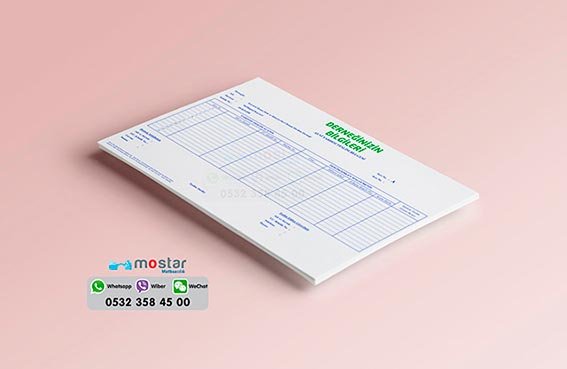 Sürekli form fatura ve maliye anlaşmalı resmi evrak baskı örneği — Kayseri matbaa